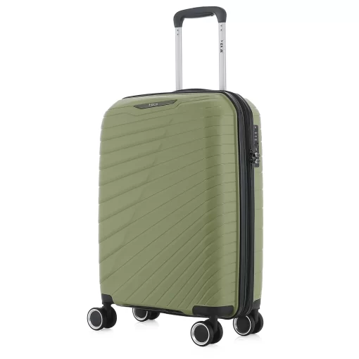 Βαλίτσα Ταξιδίου Καμπίνας Πολυπροπυλένιο με 4 Ρόδες Ύψους 55εκ RCM 585 Πράσινο