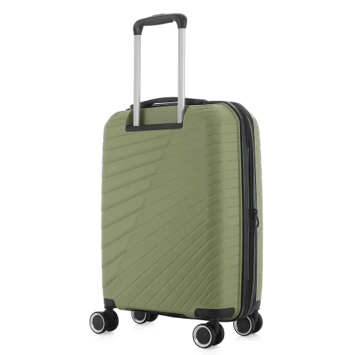 Βαλίτσα Ταξιδίου Καμπίνας Πολυπροπυλένιο με 4 Ρόδες Ύψους 55εκ RCM 585 Πράσινο