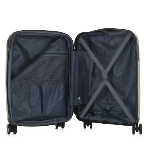 Βαλίτσα Ταξιδίου Καμπίνας Πολυπροπυλένιο με 4 Ρόδες Ύψους 55εκ RCM 585 Πράσινο