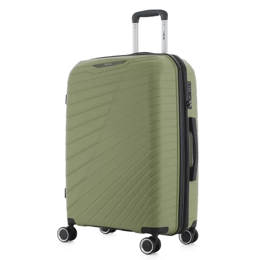 Βαλίτσα Ταξιδίου Μεσαία Πολυπροπυλένιο με 4 Ρόδες Ύψους 68εκ RCM 585-68 Πράσινο