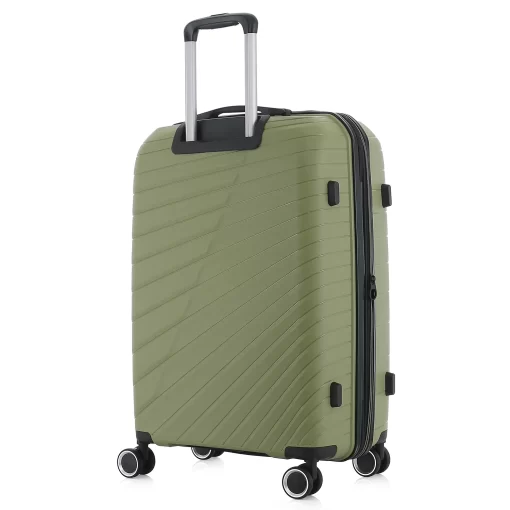 Βαλίτσα Ταξιδίου Μεσαία Πολυπροπυλένιο με 4 Ρόδες Ύψους 68εκ RCM 585-68 Πράσινο