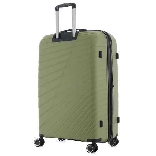 Βαλίτσα Ταξιδίου Μεγάλη Πολυπροπυλένιο με 4 Ρόδες Ύψους 76εκ RCM 585-76 Πράσινο