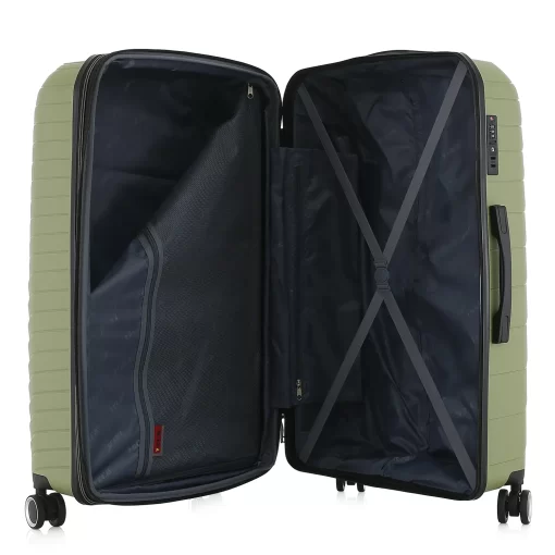 Βαλίτσα Ταξιδίου Μεγάλη Πολυπροπυλένιο με 4 Ρόδες Ύψους 76εκ RCM 585-76 Πράσινο