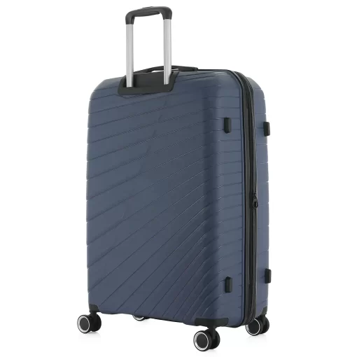 Set 3 Βαλιτσών από Πολυπροπυλένιο με Επέκταση 55εκ.+68εκ.+76εκ RCM 585-SET Μπλε