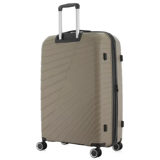 Set 3 Βαλιτσών από Πολυπροπυλένιο με Επέκταση 55εκ.+68εκ.+76εκ RCM 585-SET Μπεζ