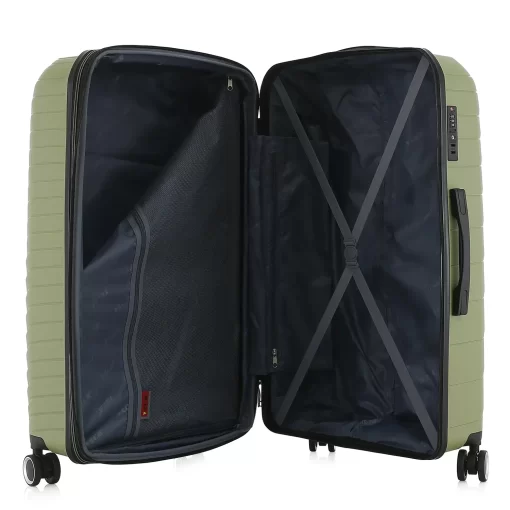 Set 3 Βαλιτσών από Πολυπροπυλένιο με Επέκταση 55εκ.+68εκ.+76εκ RCM 585-SET Πράσινο