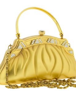 Βραδινό τσαντάκι clutch MB6043-Χρυσό