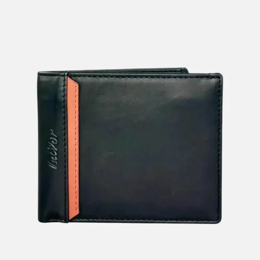 Lavor Δερμάτινο Ανδρικό Πορτοφόλι Slim Μικρού Μεγέθους με RFID Προστασία 1-6152 Μαύρο