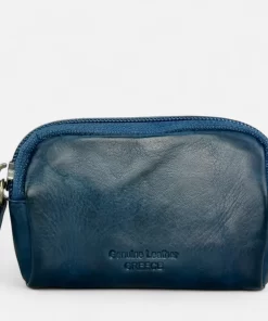 Δερμάτινη Κλειδοθήκη Calfnero 8023W Μπλε