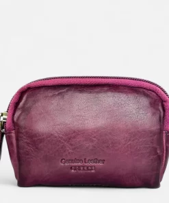 Δερμάτινη Κλειδοθήκη Calfnero 8023W Μωβ