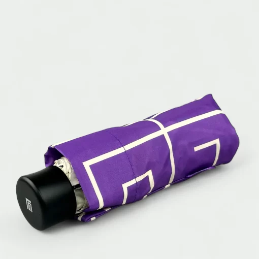 Mini Ομπρέλα Βροχής σπαστή χειροκίνητη Guy Laroche Μωβ 8388-03