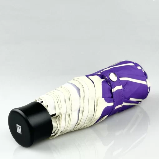 Mini Ομπρέλα Βροχής σπαστή χειροκίνητη Guy Laroche Μωβ 8388-03