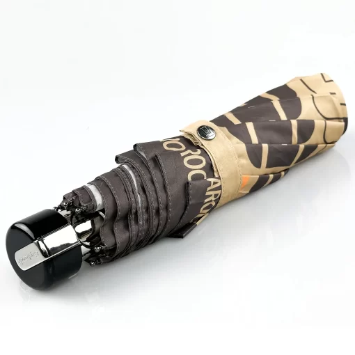 Guy Laroche Γυναικεία Ομπρέλα Βροχής Αυτόματη Σπαστή 8398-04 Καφέ