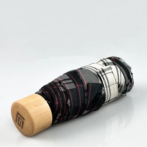 Guy Laroche Ομπρέλα Βροχής Χειροκίνητη Σπαστή 8420-02 Γκρι