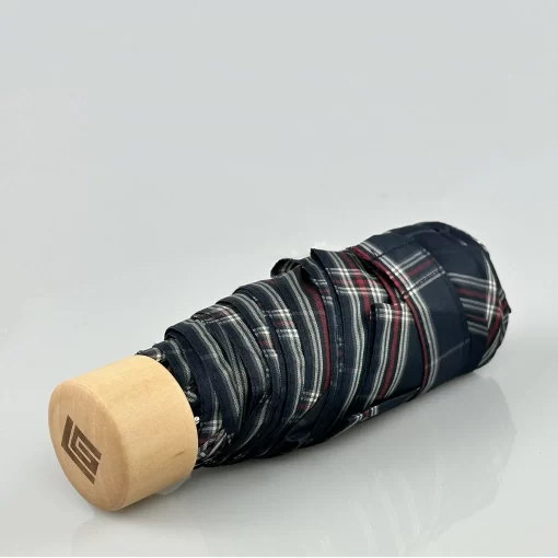 Guy Laroche Ομπρέλα Βροχής Χειροκίνητη Σπαστή 8420-03 Μπλε