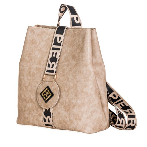 Γυναικεία Τσάντα Πλάτης Pierro Accessories Μόκα 90667LR04