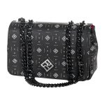 μαύρη τσάντα ώμου Pierro Accessories