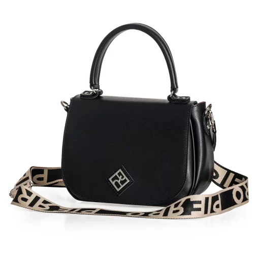 Γυναικεία Τσάντα Χειρός / Χιαστί με Καπάκι Pierro Accessories 90812LR01 Μαύρο