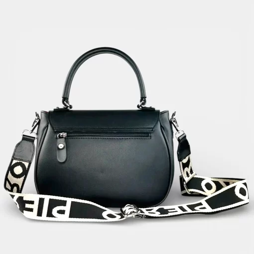 Γυναικεία Τσάντα Χειρός / Χιαστί με Καπάκι Pierro Accessories 90812LR01 Μαύρο