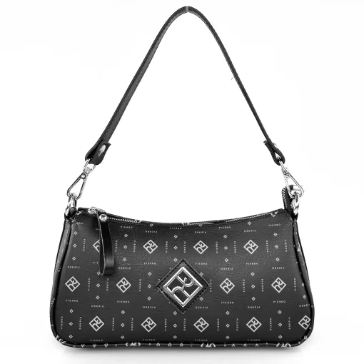 Γυναικεία Τσάντα Ώμου Χιαστί Pierro Accessories 90882PM01 Μαύρη