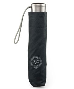 Versace Ομπρέλα χειροκίνητη σπαστή Μαύρη 9826