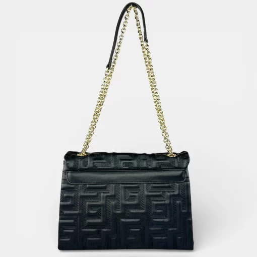 Ari Gorgio Γυναικεία τσάντα ώμου Μαύρη με αλυσίδα AG2300-03