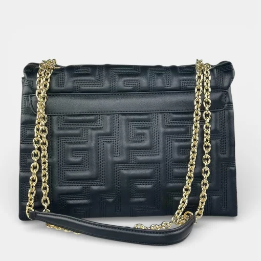 Ari Gorgio Γυναικεία τσάντα ώμου Μαύρη με αλυσίδα AG2300-03