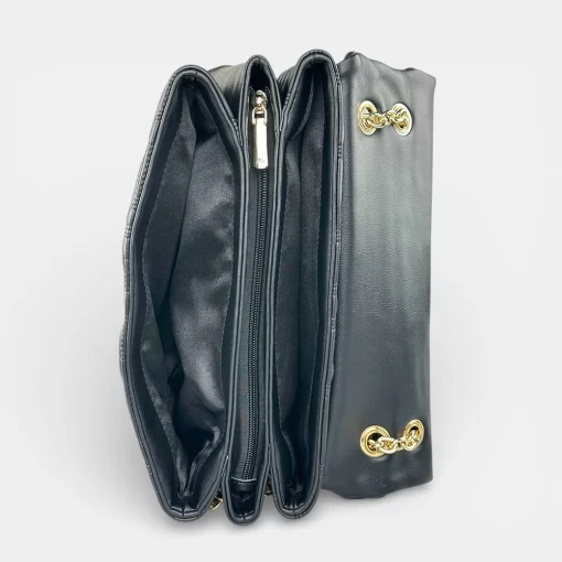 Ari Gorgio Γυναικεία τσάντα ώμου Μαύρη με αλυσίδα AG2300-03