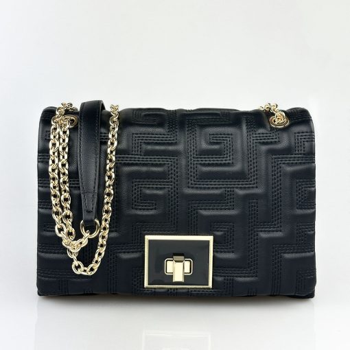 Ari Gorgio Γυναικεία τσάντα ώμου Μαύρη με αλυσίδα AG2301-03 AG2313-01