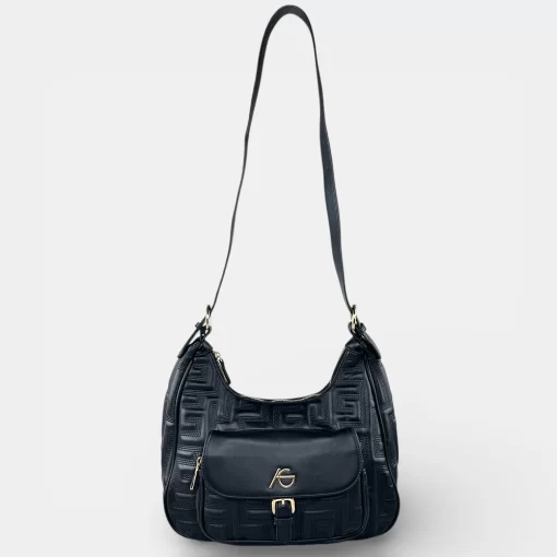 Ari Gorgio Γυναικεία τσάντα ώμου και χιαστί Μαύρη AG2502-03