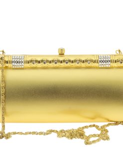 Βραδινό τσαντάκι clutch Sheilan BM107-Χρυσό