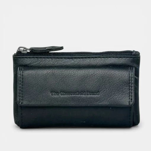 Πορτοφόλι κλειδοθηκη δέρμα Μαύρο Chesterfield C08.061600