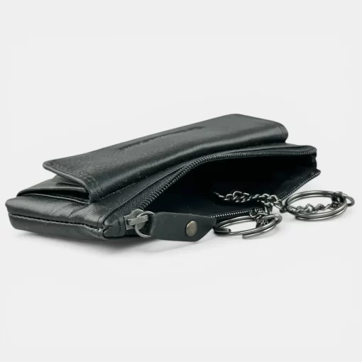 Πορτοφόλι κλειδοθηκη δέρμα Μαύρο Chesterfield C08.061600