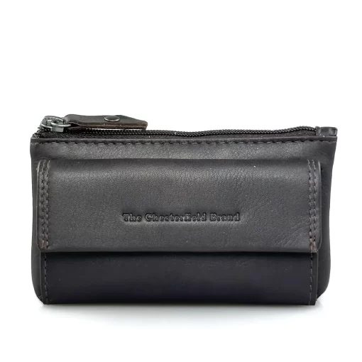 Πορτοφόλι κλειδοθηκη δέρμα Καφέ Chesterfield C08.061601