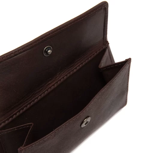 Πορτοφόλι κλειδοθηκη δέρμα Καφέ Chesterfield C08.061601