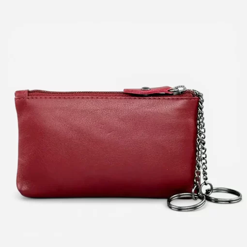 Πορτοφόλι κλειδοθηκη δέρμα Κοκκινο Chesterfield C08.061604
