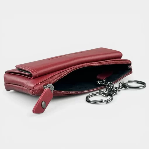 Πορτοφόλι κλειδοθηκη δέρμα Κοκκινο Chesterfield C08.061604