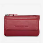 Δερμάτινο πορτοφόλι κλειδοθήκη The Chesterfield Brand σε κόκκινο χρώμα με φερμουάρ