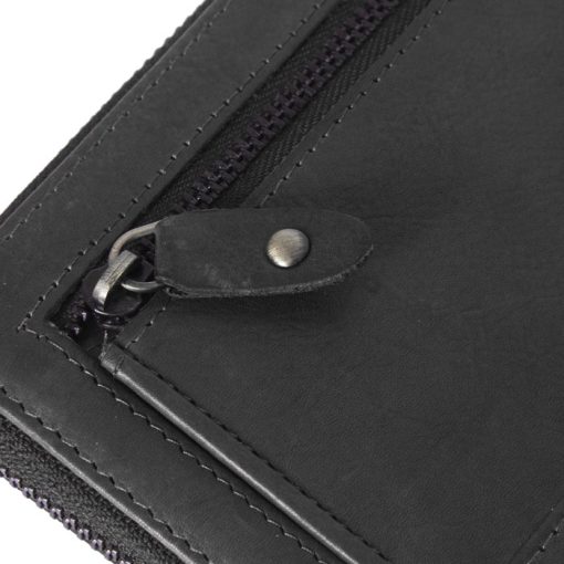 Δερμάτινο Πορτοφόλι Chesterfield Μαύρο Μεγάλο Μέγεθος C08.017600