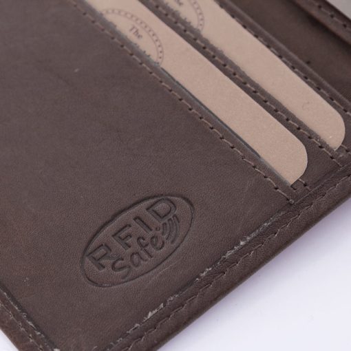 Μικρό Ανδρικό Δερμάτινο Πορτοφόλι Chesterfield Καφέ C08.018701
