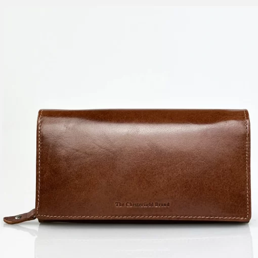 Γυναικείο Δερμάτινο Πορτοφόλι Chesterfield Hanoi C08.037331 Κονιάκ