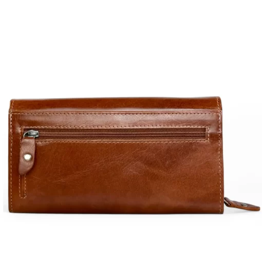Γυναικείο Δερμάτινο Πορτοφόλι Chesterfield Hanoi C08.037331 Κονιάκ