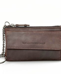 Πορτοφόλι κλειδοθηκη δέρμα Καφέ The Chesterfield Brand C08.050901