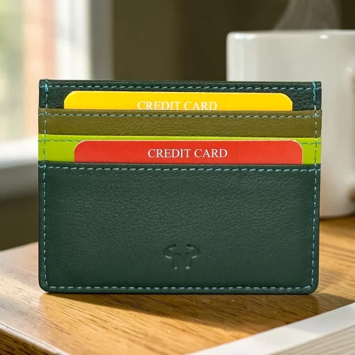 Δερμάτινη Καρτοθήκη Calfnero C1044 Πράσινο