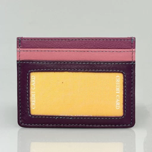 Δερμάτινη Καρτοθήκη Calfnero C1044 Μωβ