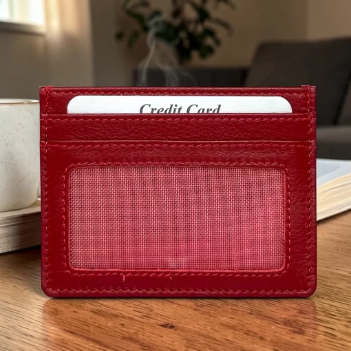 Δερμάτινη Καρτοθήκη Calfnero C1044 Κόκκινο