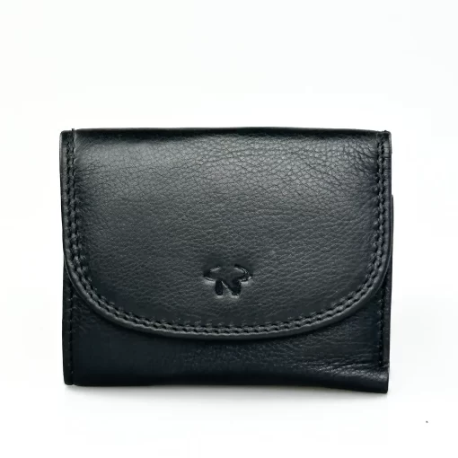 Δερμάτινο Γυναικείο Πορτοφόλι Μικρού Μεγέθους Calfnero C1193 Μαύρο