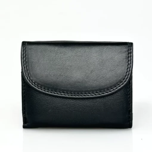 Δερμάτινο Γυναικείο Πορτοφόλι Μικρού Μεγέθους Calfnero C1193 Μαύρο