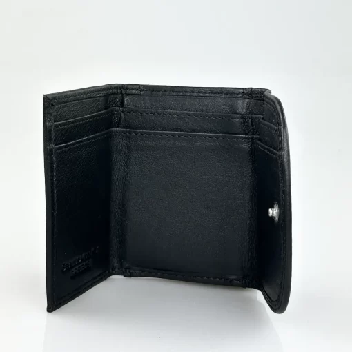 Δερμάτινο Γυναικείο Πορτοφόλι Μικρού Μεγέθους Calfnero C1193 Μαύρο