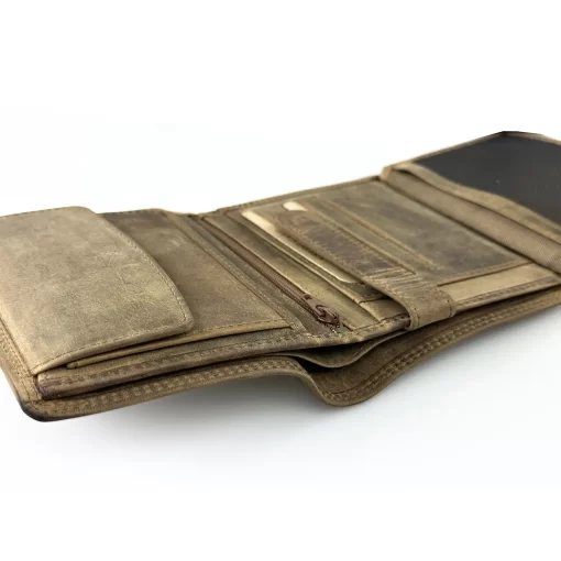 Δερμάτινο Ανδρικό Πορτοφόλι Calfnero C1221 Καφέ Ανοιχτό